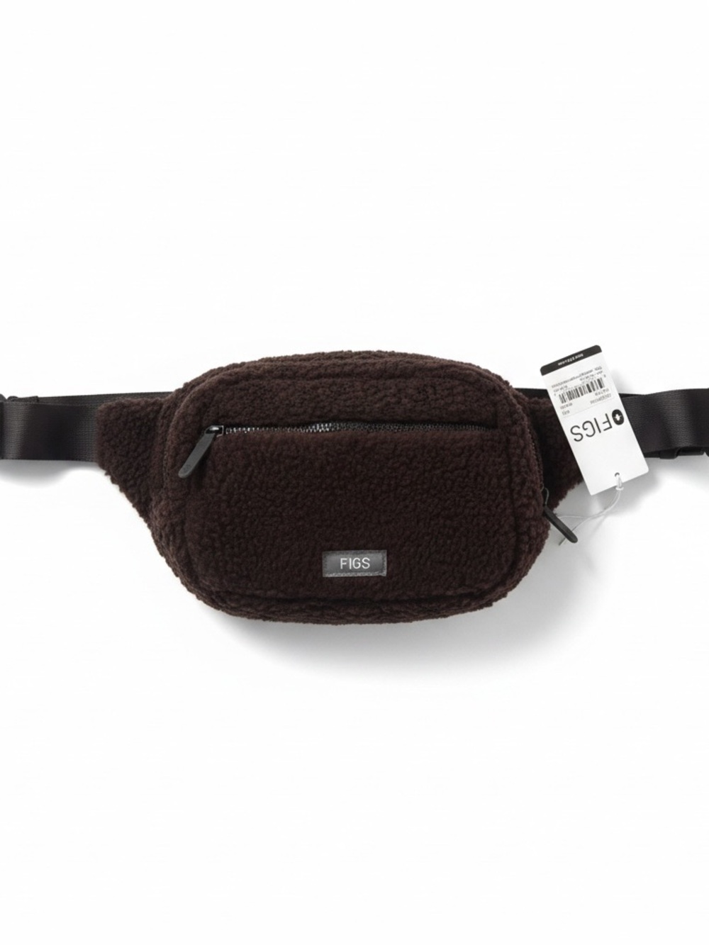 Figs High Pile Fleece Belt Bag Brown- discontinued